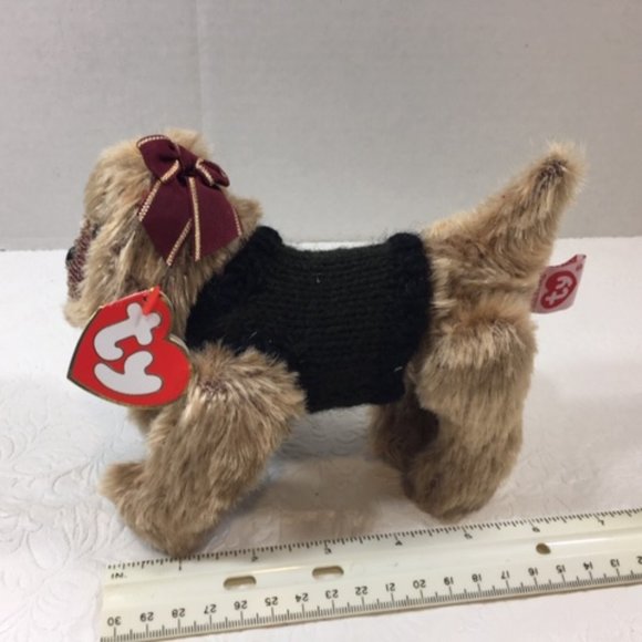 NEW TY The Attic Treasures Collection Kaiser Dog Handmade Jointed Retired Vtg - Picture 9 of 10